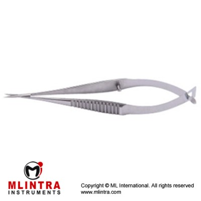 Mini-Vannas Scissors Sharp pointed tips,7mm from pivot to tip cutting edge 3mm,7.5cm